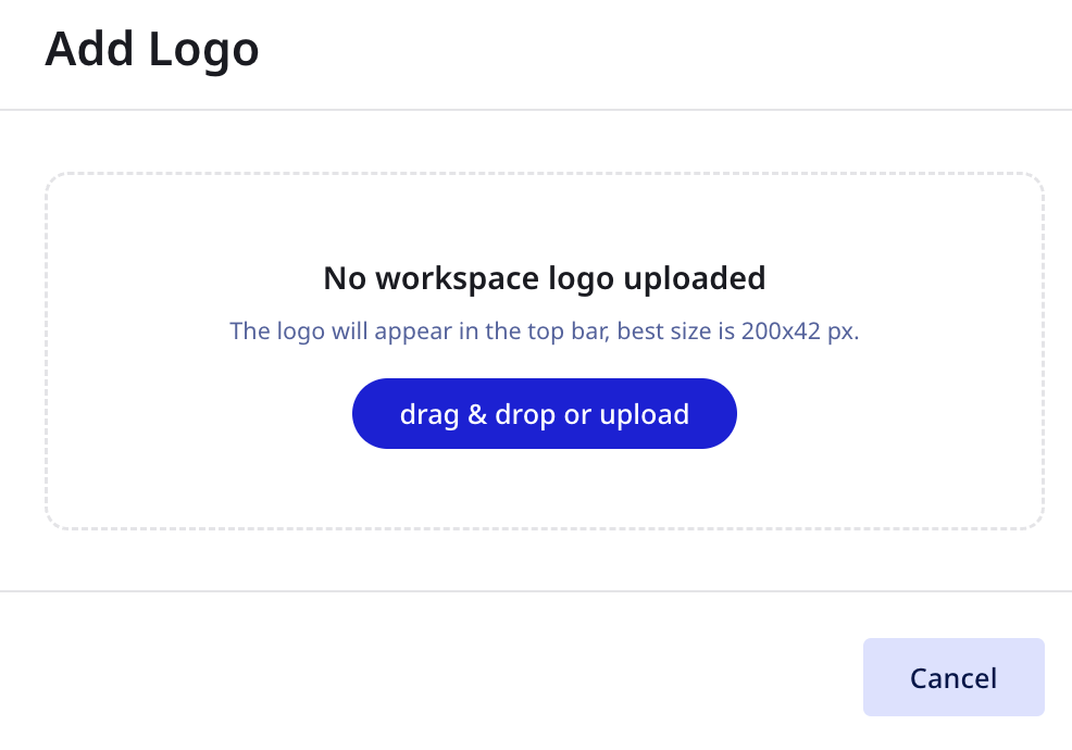 Add Logo dialog